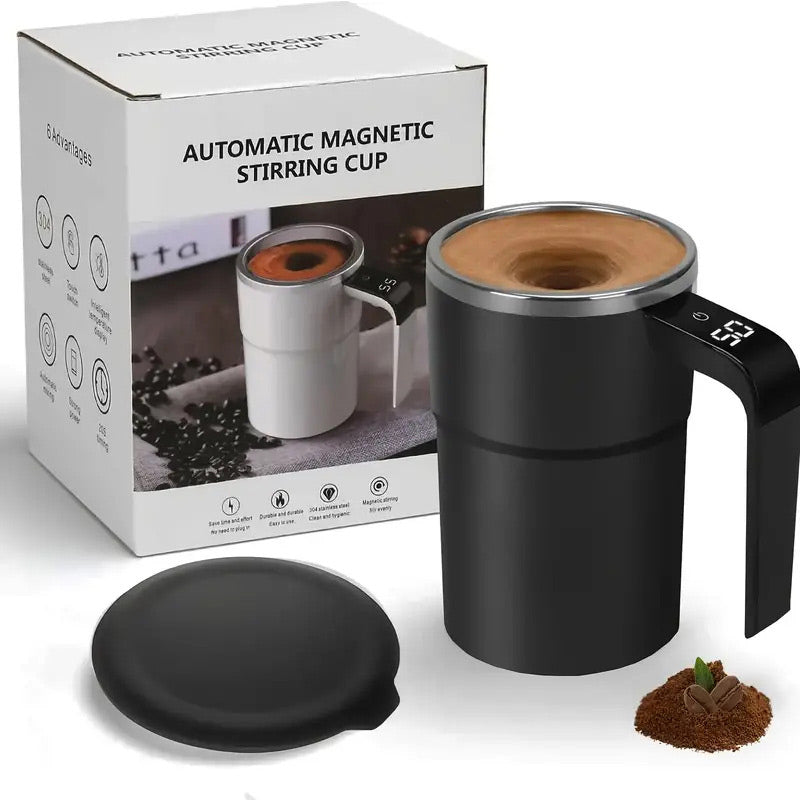 💥Christmas Sale 40% ☕🔋Rechargeable Automatic Magnetic Stirring Coffee Mug Set⚡