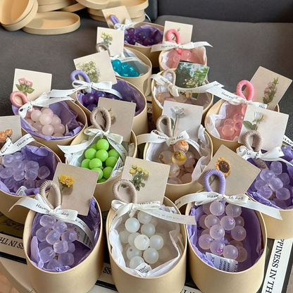 Handmade Grape Cluster Soap – Natural, Fragrant, Decorative Bath Soap, Also Usable as Aromatherapy