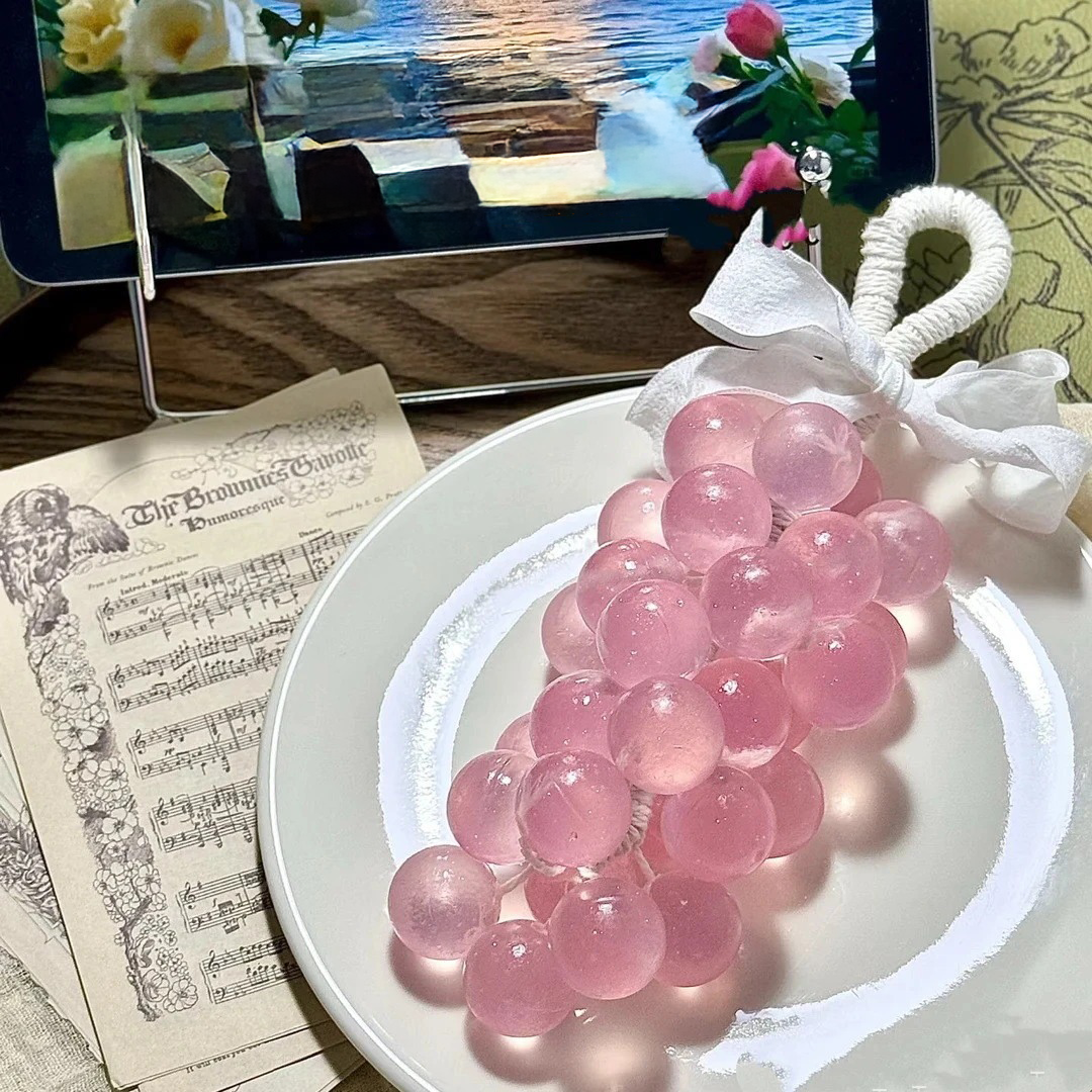 Handmade Grape Cluster Soap – Natural, Fragrant, Decorative Bath Soap, Also Usable as Aromatherapy