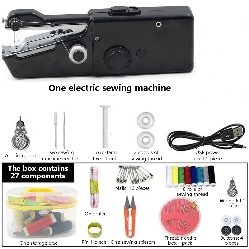 🧵Handheld Electric Mini Sewing Machine – Great for Kids’ Hands-On Learning and Adults’ Clothing Repairs!