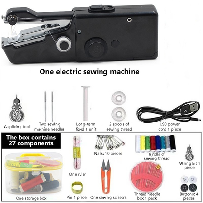 🧵Handheld Electric Mini Sewing Machine – Great for Kids’ Hands-On Learning and Adults’ Clothing Repairs!