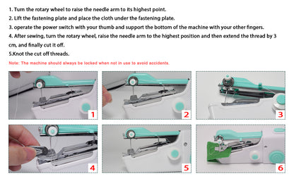 🧵Handheld Electric Mini Sewing Machine – Great for Kids’ Hands-On Learning and Adults’ Clothing Repairs!