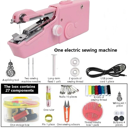 🧵Handheld Electric Mini Sewing Machine – Great for Kids’ Hands-On Learning and Adults’ Clothing Repairs!