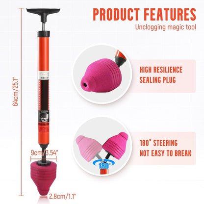 🚽 High-Pressure Toilet Plunger