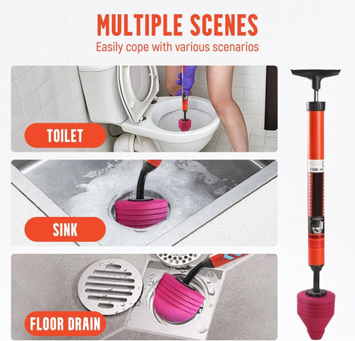 🚽 High-Pressure Toilet Plunger