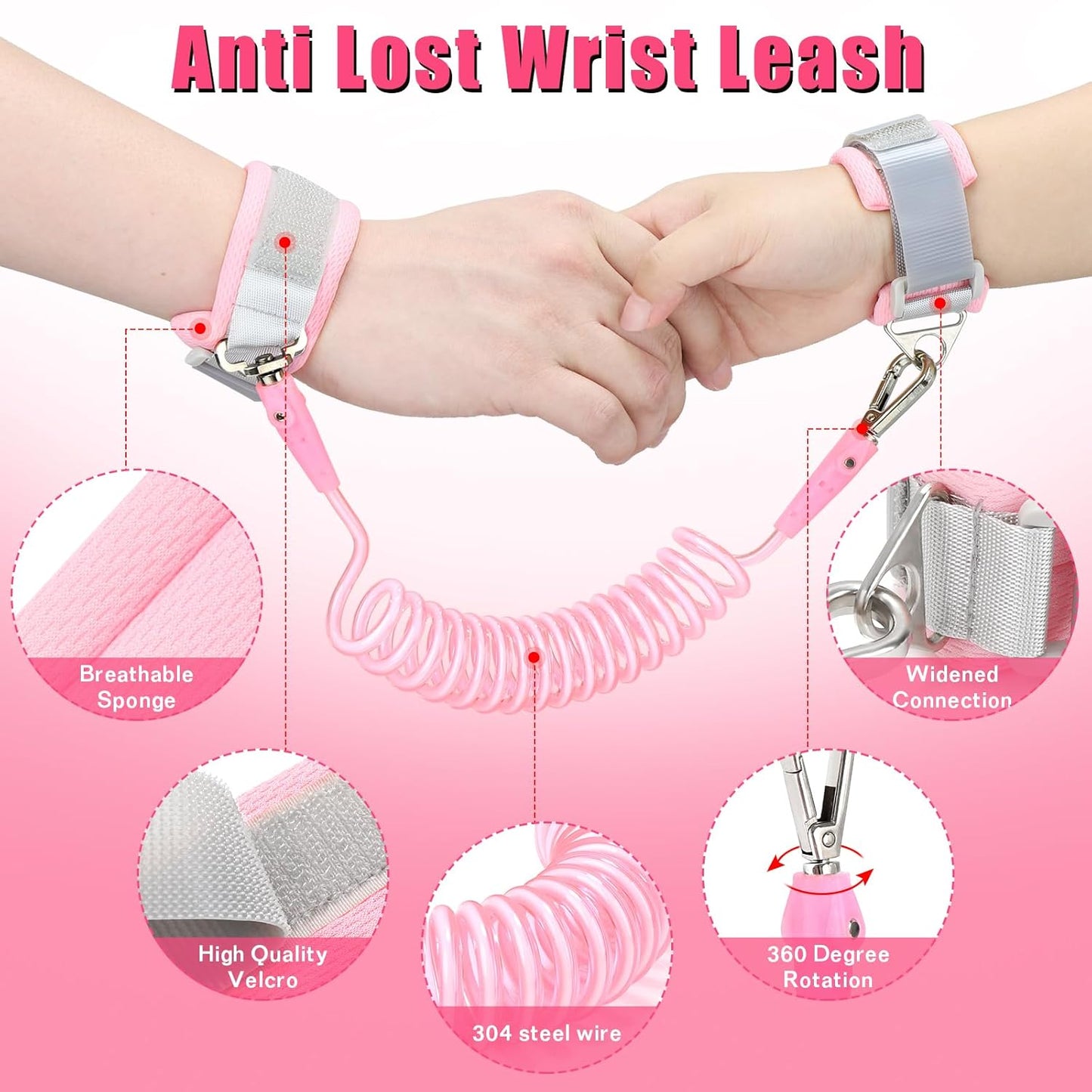 👶 Toddler Leash + Anti-Lost Wrist Link Keep your child safe while giving them the freedom to explore!