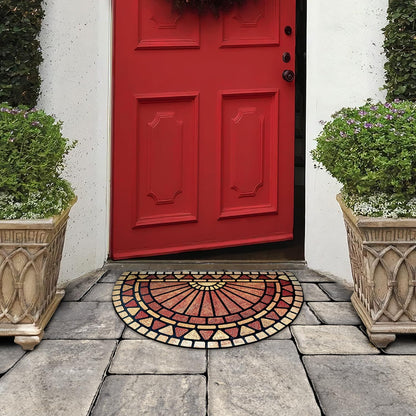 Welcome in Style Front Door Mat – Low Pile, Anti-Slip, Dirt-Trapping Doormat