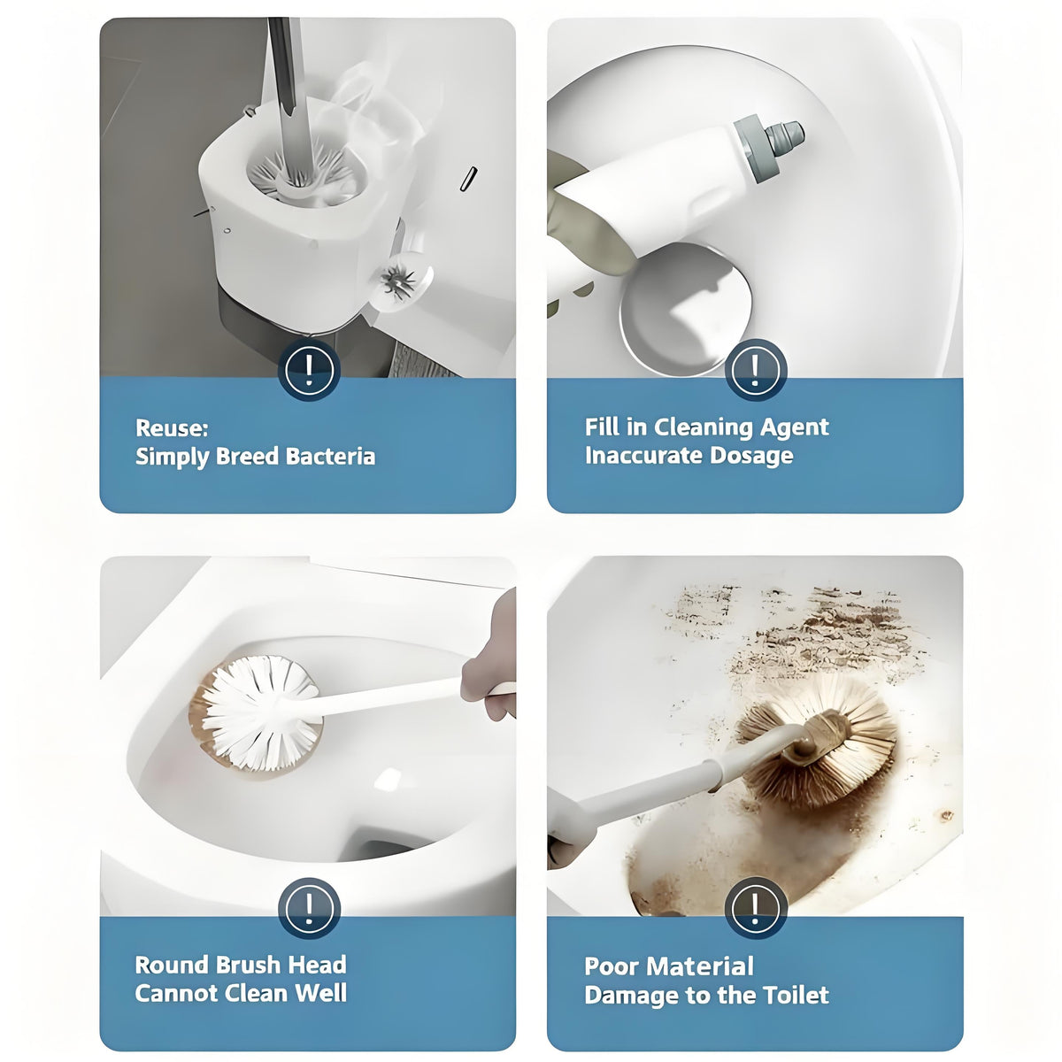 (Buy more, pay less) Disposable toilet cleaning system
