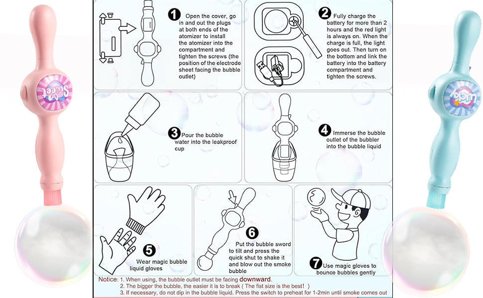 Fog Bubble Machine for Kids