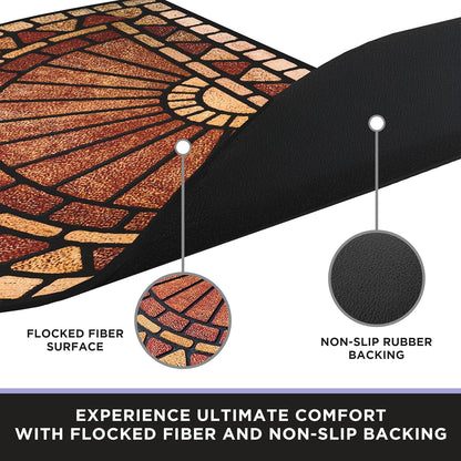 Welcome in Style Front Door Mat – Low Pile, Anti-Slip, Dirt-Trapping Doormat