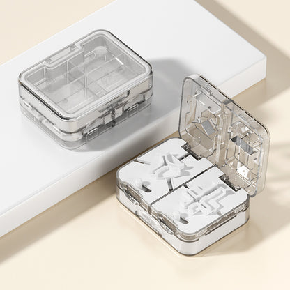 💊 Portable Double-Layer Sealed Pill Cutter
