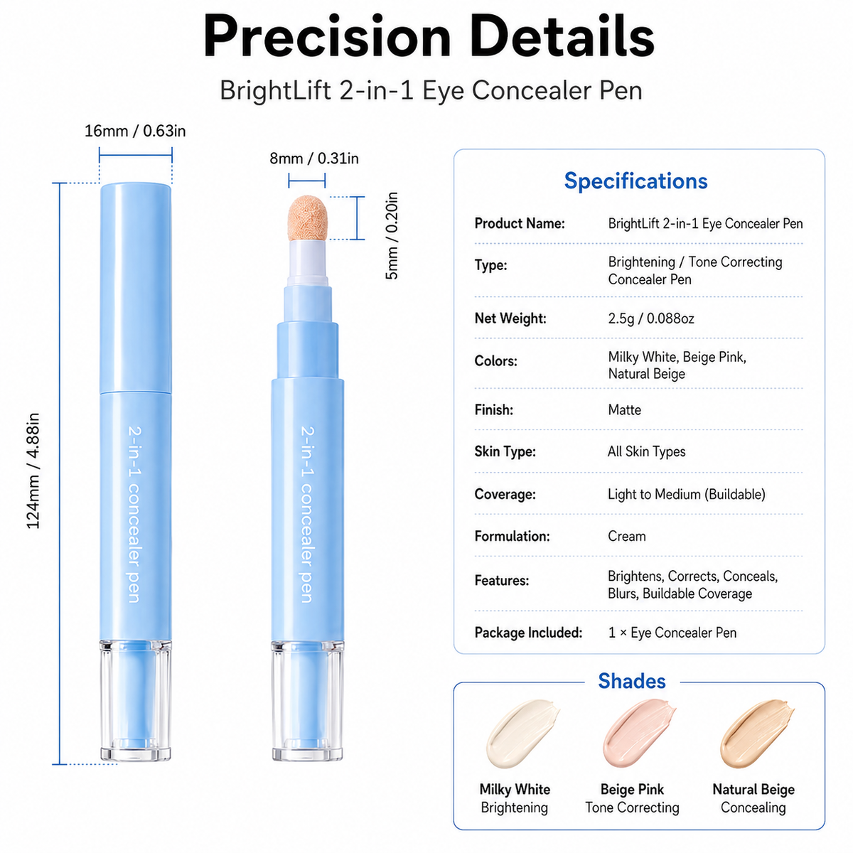 2-in-1 Eye Concealer Pen
