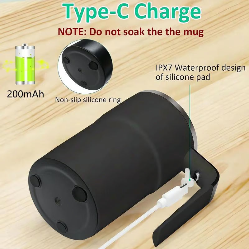 💥Christmas Sale 40% ☕🔋Rechargeable Automatic Magnetic Stirring Coffee Mug Set⚡
