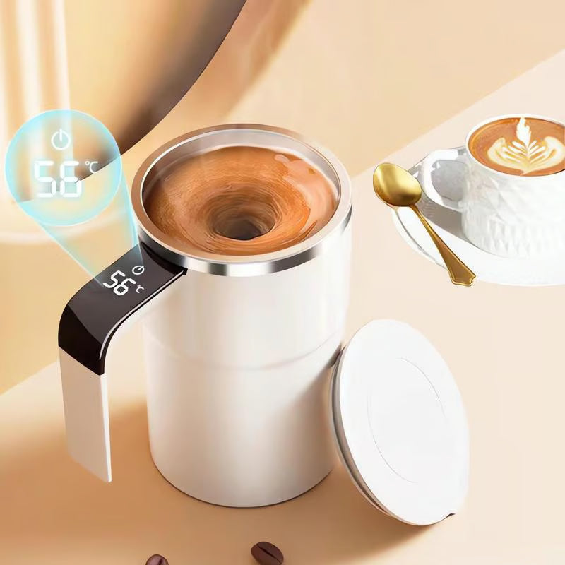 💥Christmas Sale 40% ☕🔋Rechargeable Automatic Magnetic Stirring Coffee Mug Set⚡